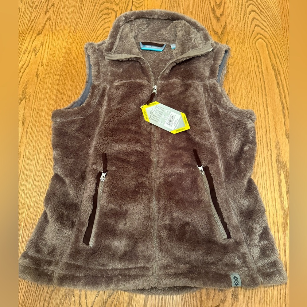 Cozy Brown Fleece Vest
